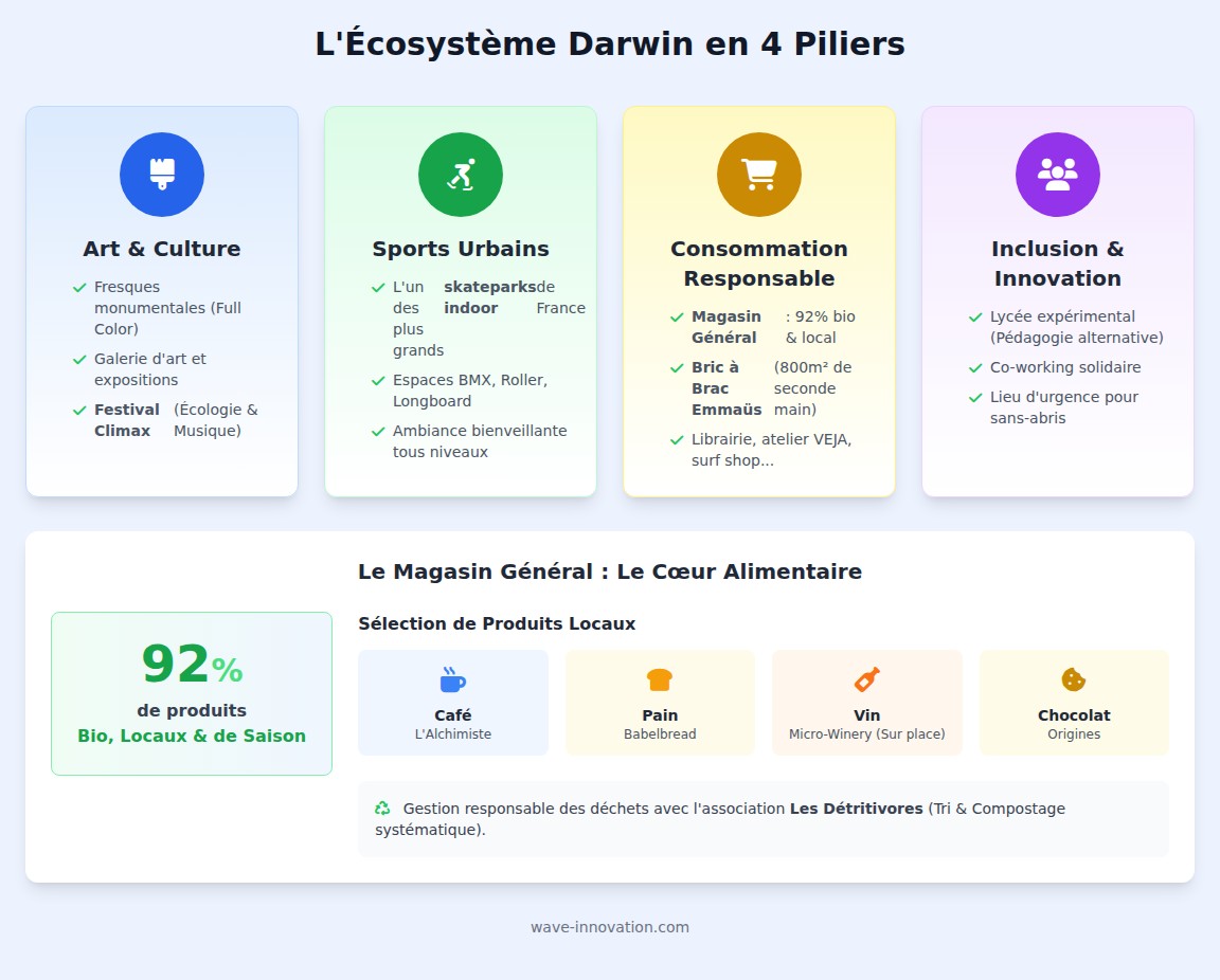 infographie Un écosystème complet : que trouve-t-on à Darwin ?